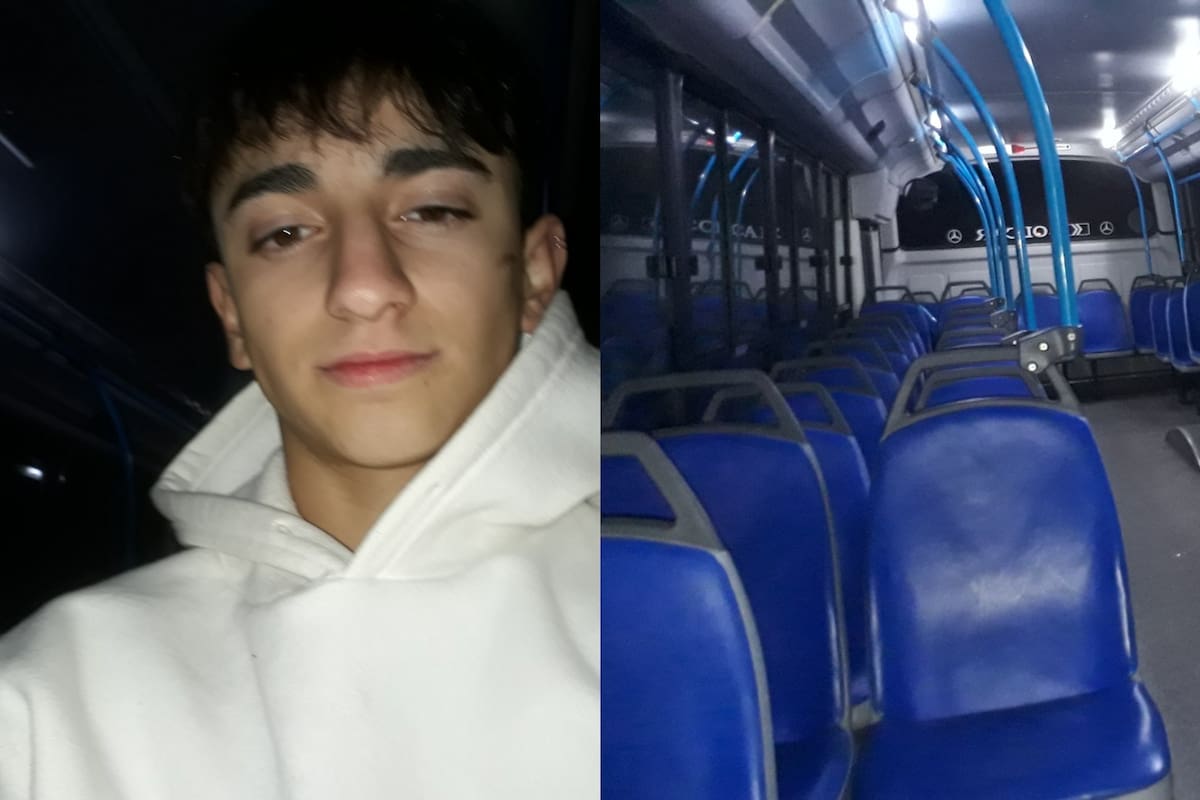 Un chico se durmió en un colectivo y quedó en el interior del interno durante toda la madrugada