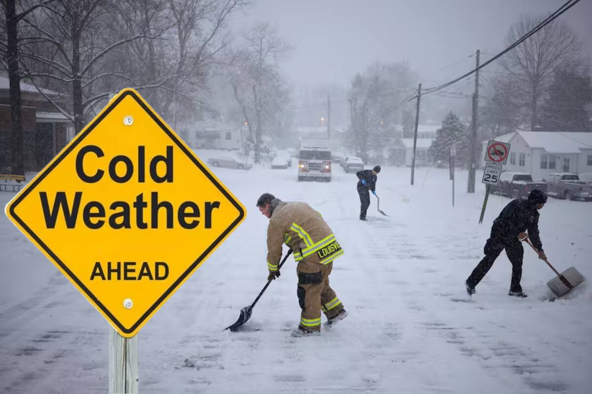 Un choque de masas de aire provocará nevadas intensas, lluvias y tormentas eléctricas en gran parte de EE.UU.