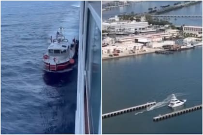 Un choque de una lancha con un ferry generó un caos en el puerto de Miami