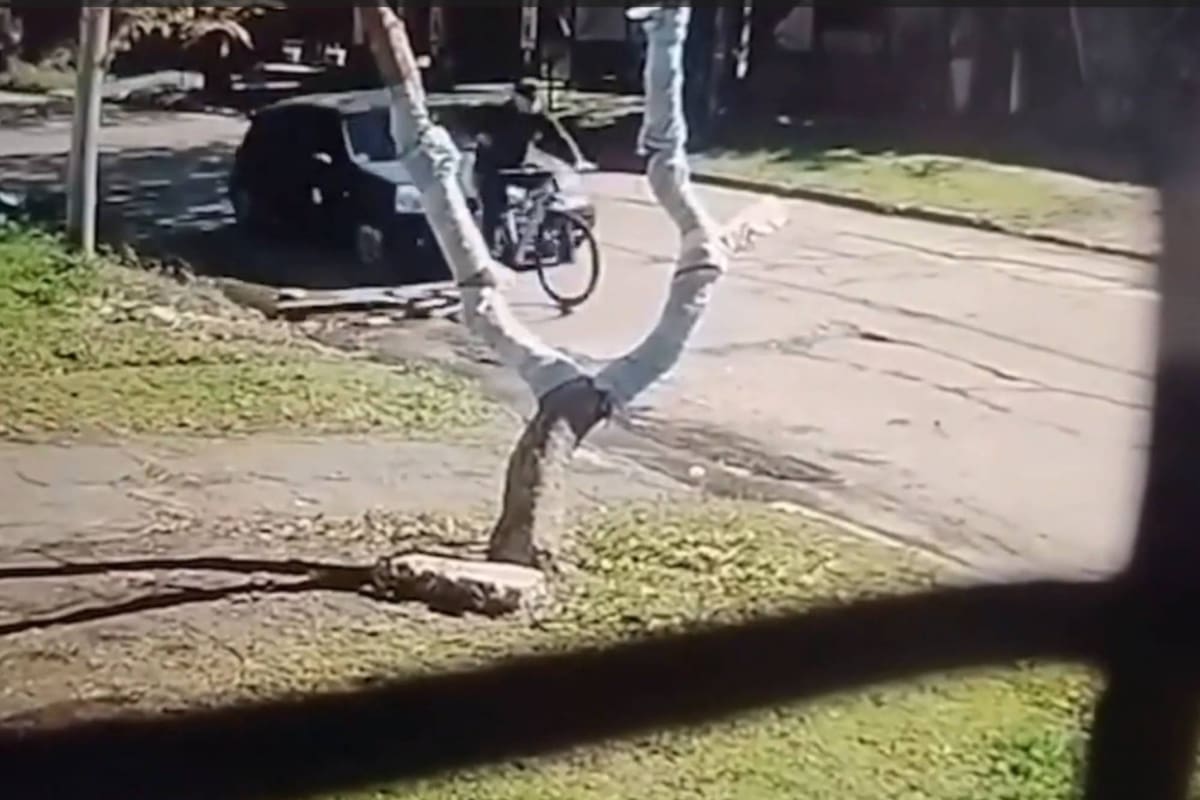 Un ciclista resultó gravemente herido al ser atropellado adrede por un automovilista: son conocidos.