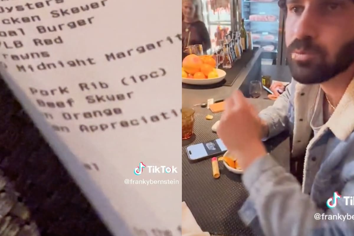 Un cliente se sorprendió al ver el cobro extra en su ticket después de que se comió una naranja
