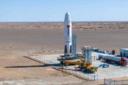 Un cohete Nebula 1 de Deep Blue Aerospace