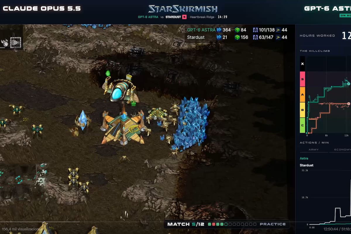 Un combate entre dos IA en el juego de estrategia en tiempo real StarCraft