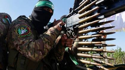 Un combatiente de Hamas. Según estimaciones, previo al conflicto tenía entre 20.000 y 30.000 hombres armados en Gaza (Archivo)