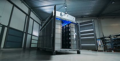 Un complejo de minería de bitcoin