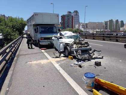 Un conductor herido fue diagnosticado con politraumatismo
