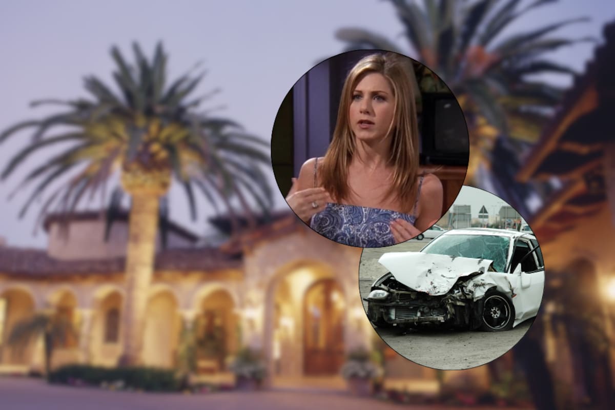 Un conductor impactó su vehículo contra el portón de su residencia en Bel Air