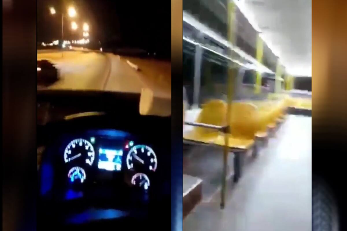Un conductor manejaba un colectivo vacío en plena noche y escuchó la voz de una mujer.