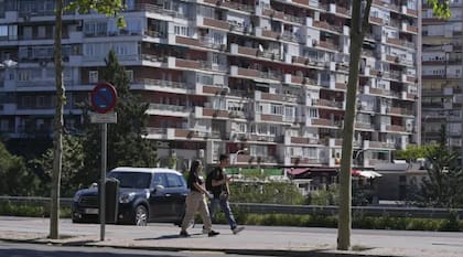 Un conjunto residencial en Madrid el 18 de abril de 2023.