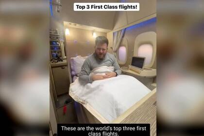 Un conocido bloguero de viajes sorprendió a todos con su top 3 de las mejores primeras clases en vuelos comerciales