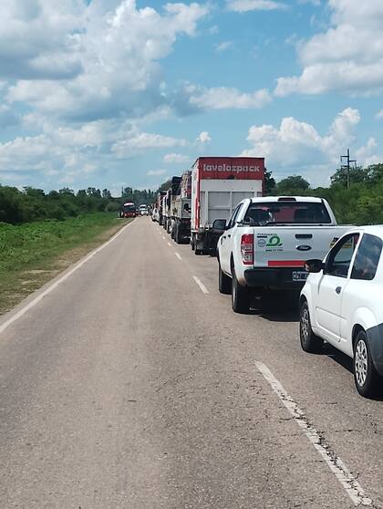 Un corte que suele darse en la ruta nacional 34, clave para los productores