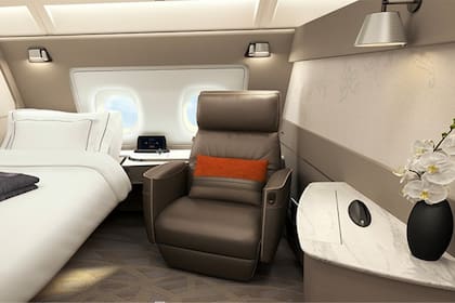 Un creador de contenido pagó 14.000 dólares para viajar en la primera clase del A380 de Singapore Airlines