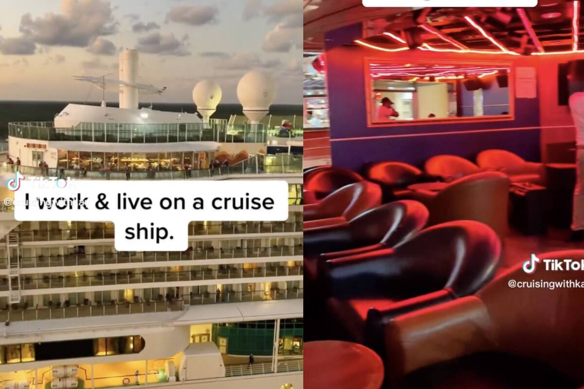 Un crucero es tan grande que puede albergar impensadas áreas ocultas, exclusivas para la tripulación, según una trabajadora del sector