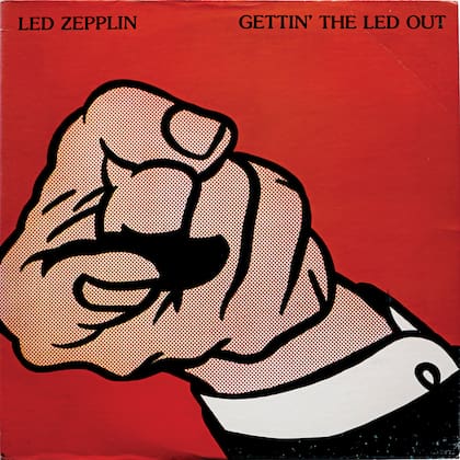 Un cuadro del gran artista pop Roy Lichtenstein decora este bootleg grabado en 1979