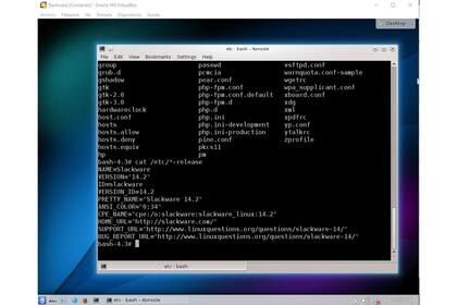 Un cuarto de siglo atrás nacía una de las más prolíficas y longevas distribuciones de este sistema operativo libre. En la imagen, los datos de la versión más reciente en una terminal corriendo sobre KDE