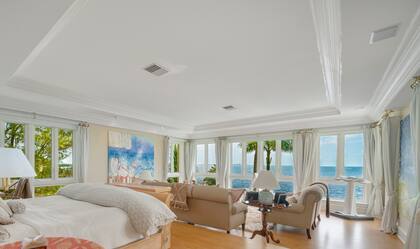 Un de las habitaciones en suite con viste al mar
