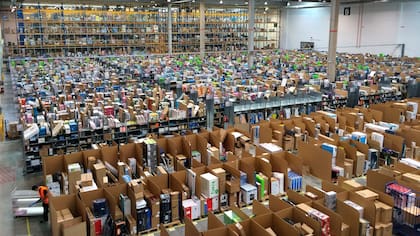 Un depósito de Amazon en España
