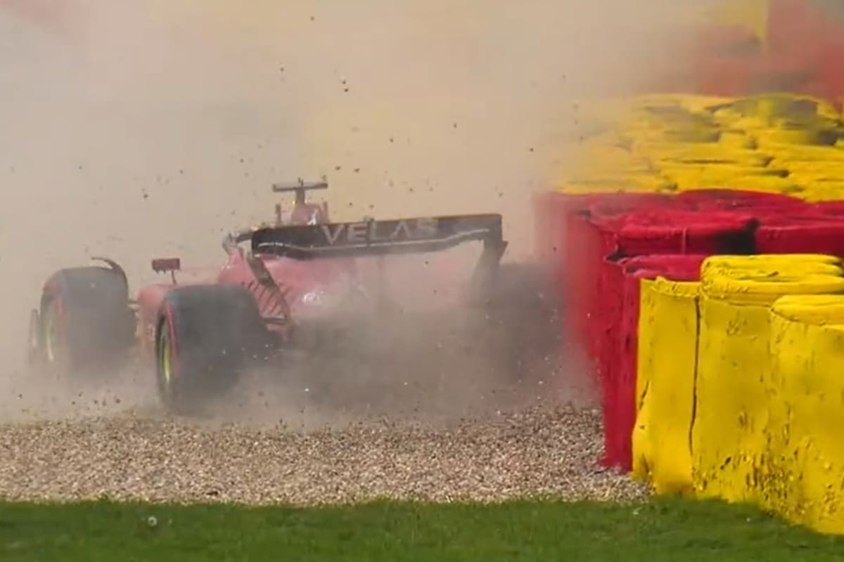 Un despiste de Charles Leclerc provocó la bandera roja en la última práctica del Gran Premio de Bélgica; el monegasco tuvo un día decepcionante