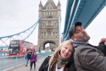 Giuseppe y Andrea, juntos en Londres.