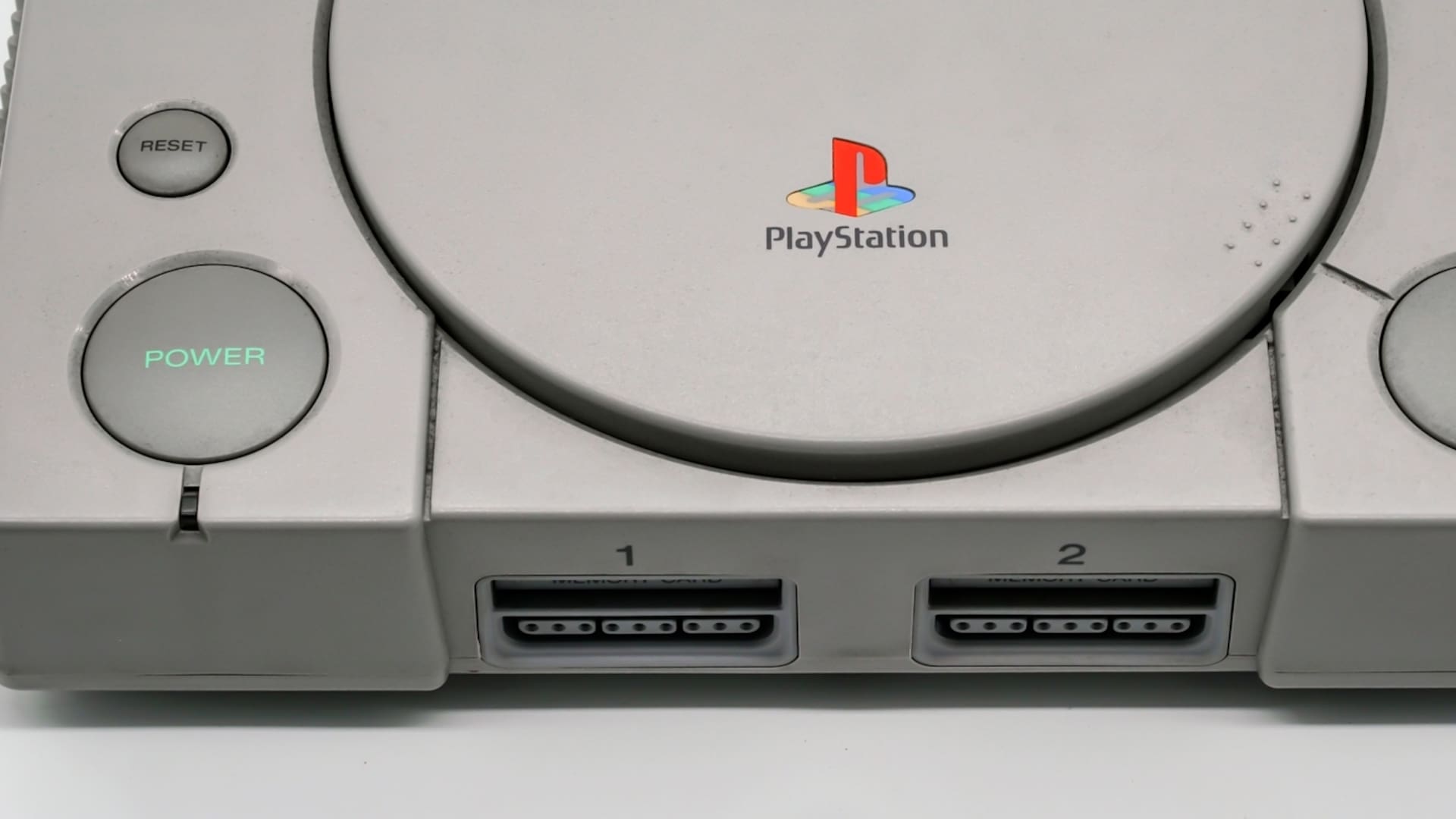 Un detalle de la primera PlayStation