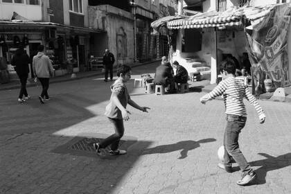 Un día en la calle del barrio.