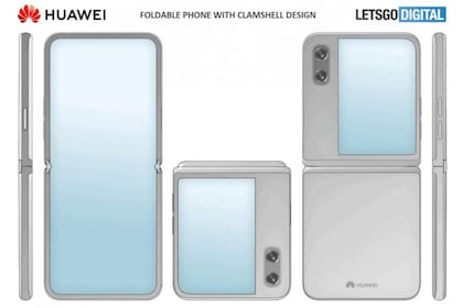 Un diseño de cómo podría ser el Huawei P50 Pocket