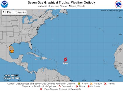 Un disturbio tropical en el suroeste del Golfo podría provocar fuertes lluvias en Texas