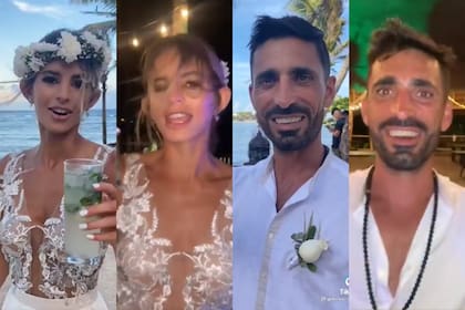 Un divertido video de TikTok muestra a los participantes de una fiesta de casamiento al principio y al final de la noche