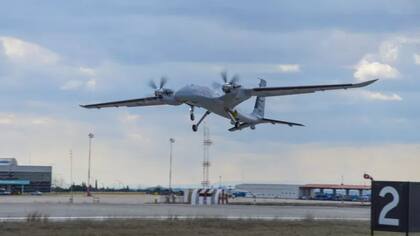 Un dron de fabricación turca con el que se habrían consumado los ataques del otro lado de la frontera