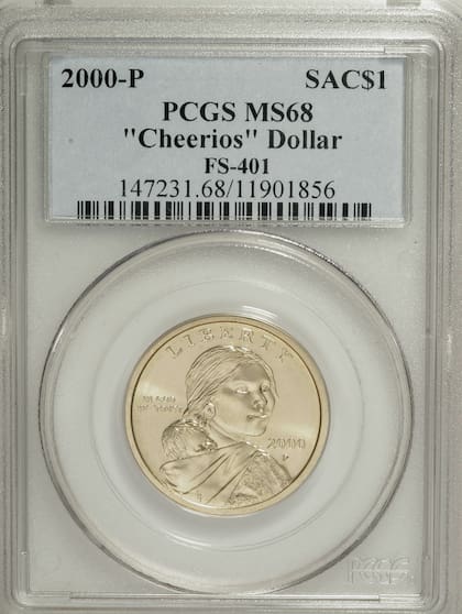 Un ejemplar valorado con una puntuación de MS68 por PCGS llegó a alcanzar la increíble suma de US$34.500