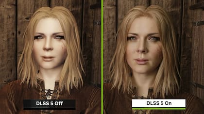 Un ejemplo de cómo luciría el DLSS 5 en Skyrim, según la comunidad