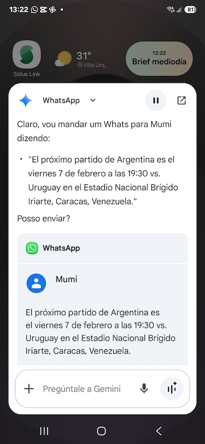 Un ejemplo de un comando complejo que se le puede pedir a Galaxy AI en la familia Galaxy S25