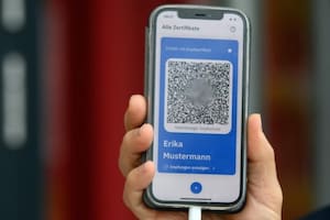 Un ejemplo del pasaporte sanitario presentado el 27 de mayo de 2021