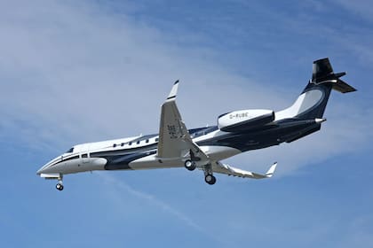 Un Embraer Legacy, el mismo modelo de avión que se estrelló en Moscú
