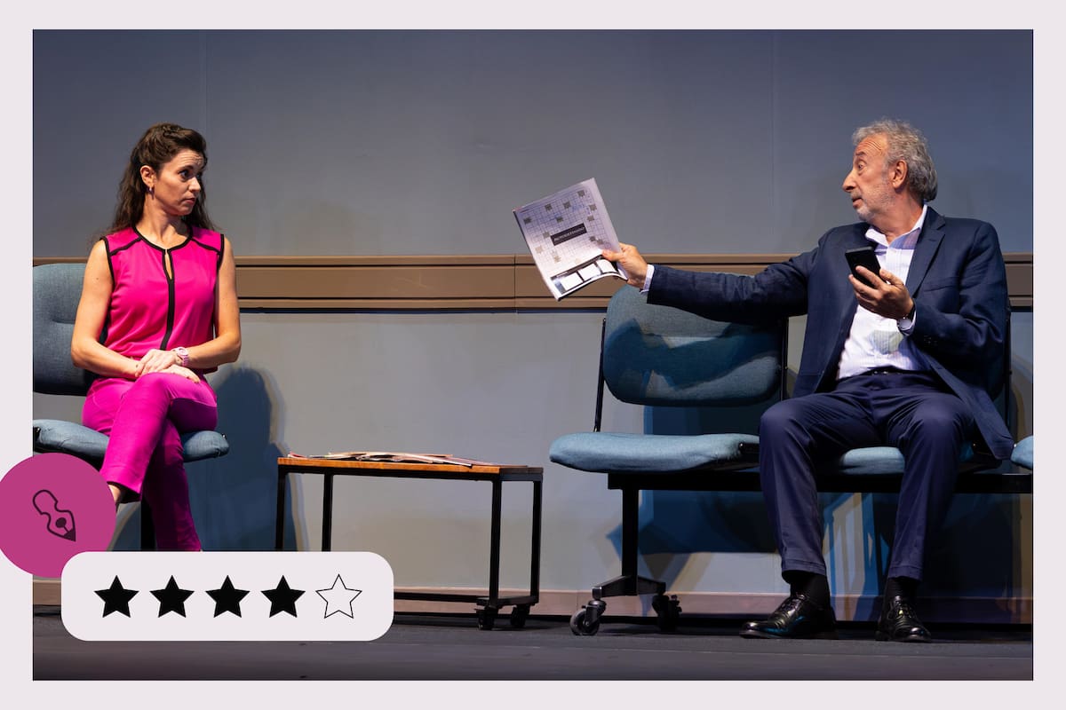 Un encuentro casual en la sala de espera de un odontólogo da inicio a la trama de Empieza con D siete letras, dirigida por Juan José Campanella