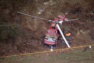 Dos helicópteros chocaron en pleno vuelo en Nueva Jersey