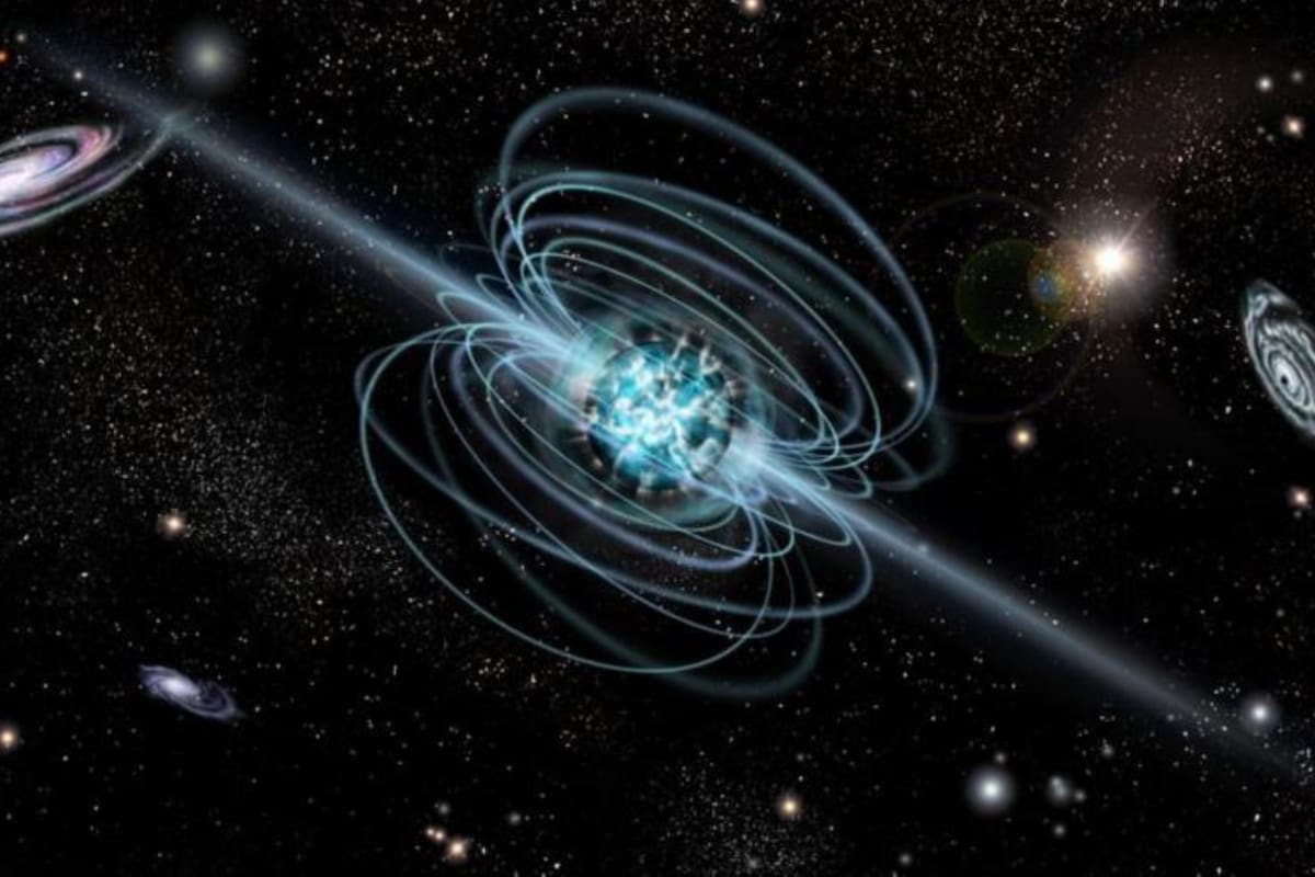 Un equipo de astrónomos detectó el campo magnético más fuerte jamás observado en el universo. Al estudiar las potentes señales de rayos X procedentes de una estrella de neutrones, los investigadores calcularon que su campo magnético es de unos 1000 millones de Tesla, es decir, decenas de millones de