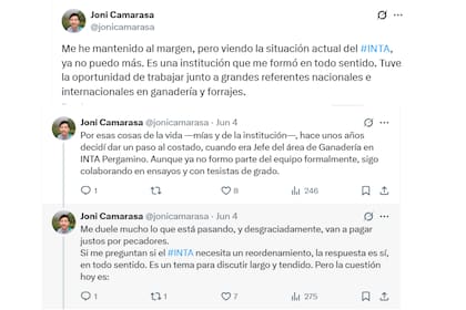 Un especialista en Forrajes Conservados y Nutrición Animal se refirió al INTA y contó los motivos de su salida