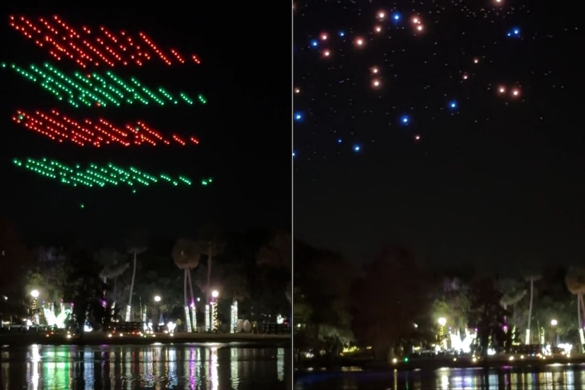 Un espectáculo de drones en Orlando terminó en caos