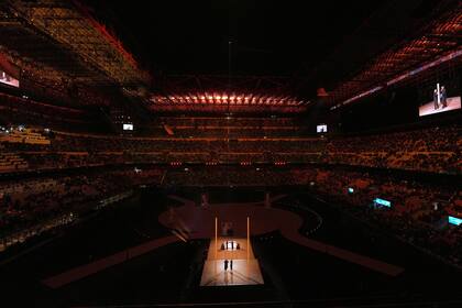 Un estadio San Ciro colmado recibió la ceremonia de apertura de los Juegos Olímpicos