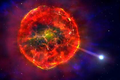 Un estrella eyectada de su órbita
