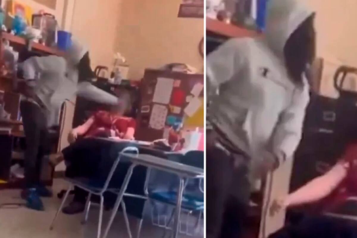 Un estudiante cacheteó a su profesora en plena clase frente a todos sus compañeros
