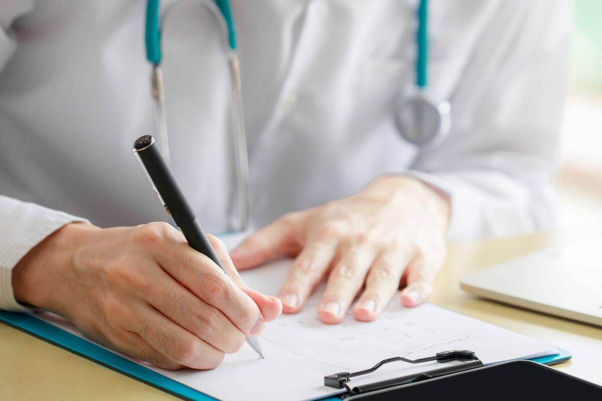 Un exámen de medicina