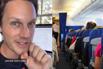 Un experto en viajes mostró cómo conseguir asientos con espacio para las piernas