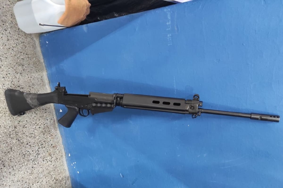 Un FAL entregado en Rosario durante el programa de entrega voluntaria de armas de fuego