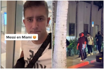 Un fanático argentino fue a buscar a Messi en Miami y se encontró con una sorpresa