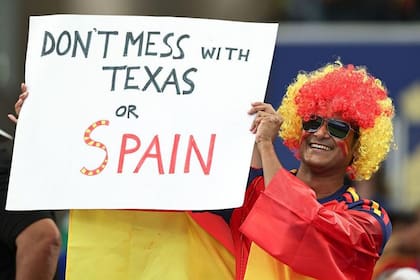 Un fanático español durante el Mundial 2026
