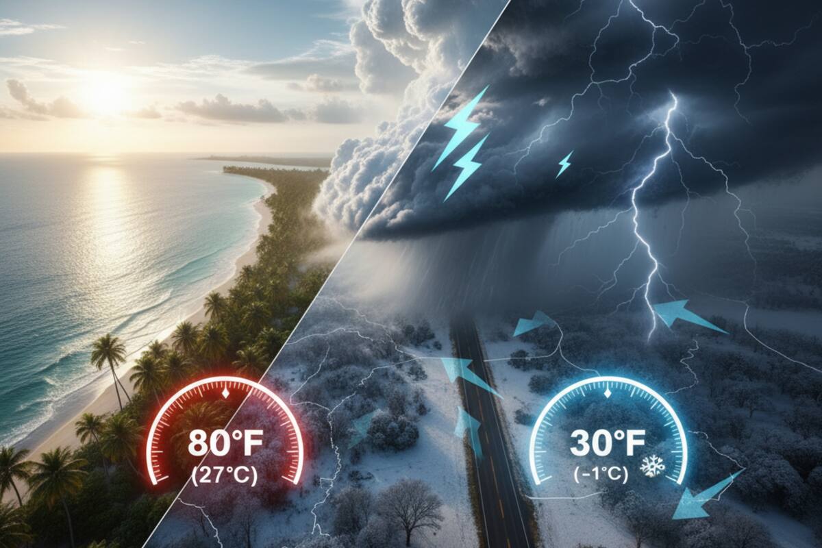 Un frente frío es el límite que avanza entre una masa de aire frío y una masa de aire cálido