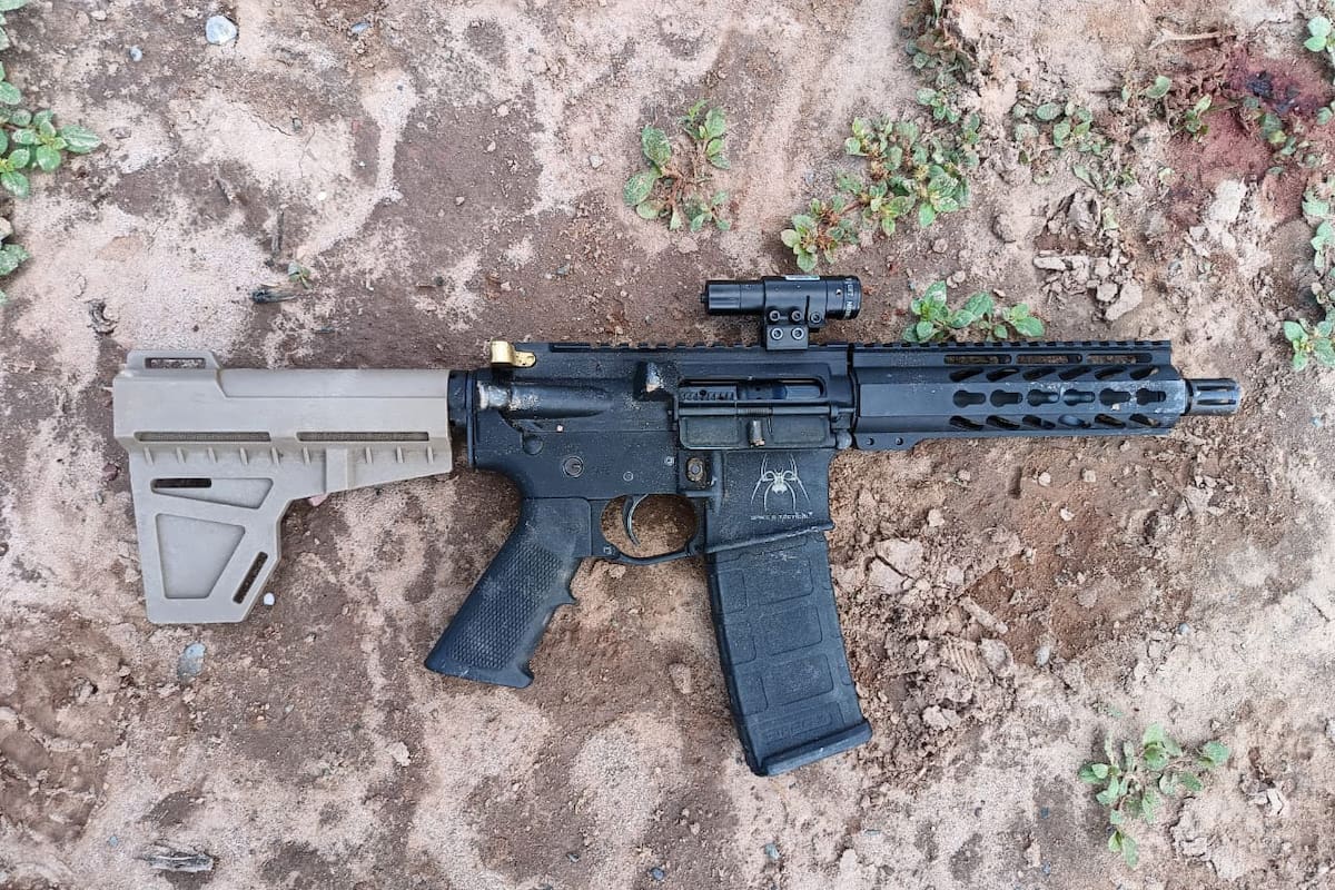 Un fusil M4 con agregados, secuestrado a una banda narco en un enfrentamiento en Santiago del Estero