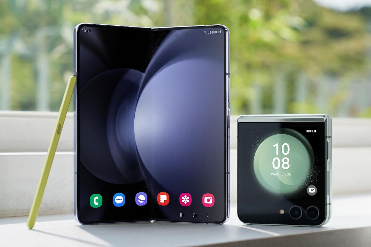 Un Galaxy Fold5 y un Galaxy Flip5, los nuevos smartphones plegables de Samsung